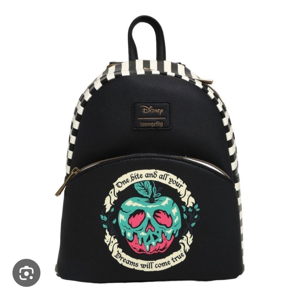 🚨 Nwt Rare Loungefly Disney Villians Black Backpack